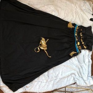 Cleopatra costume w leg wraps